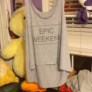 Cute “Epic Weekend” tank top!